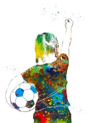 Little Girl Soccer Player