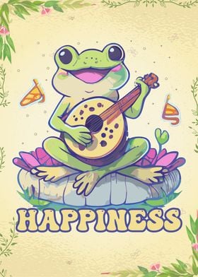 Happy Cottagecore Frog