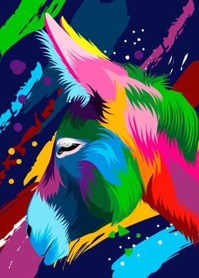 Colorful Donkey