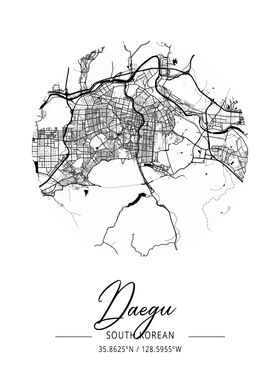 Daegu City Map