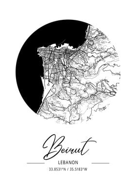 Beirut City Map