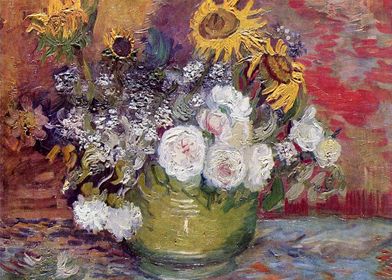 Bowl With Flowers 1886 