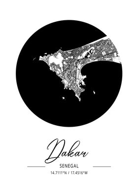 Dakar City Map