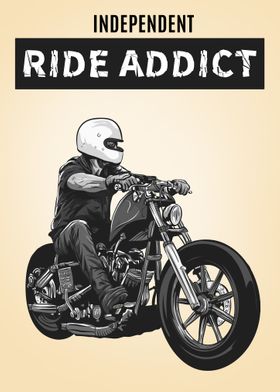 Motorcycle Rider Poster