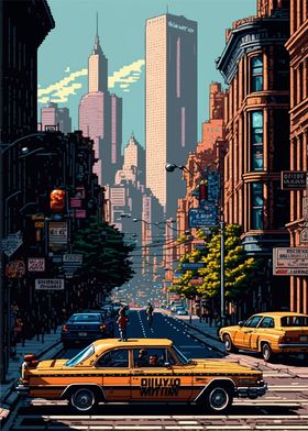  New York Pixel art