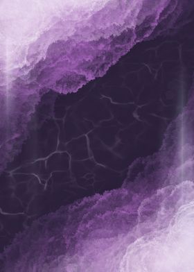 Deep Violet Ocean Abstract