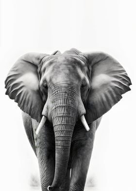 Elephant Pencil Portrait