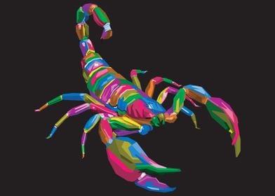 Colorful scorpion