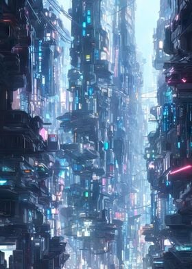 Massive Cyberpunk City