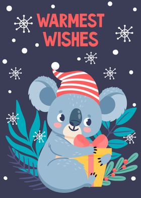 Cute Koala christmas