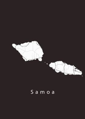 Samoa Island Map