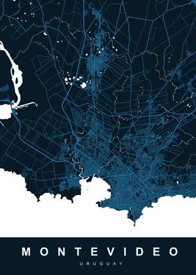 MONTEVIDEO Map URUGUAY