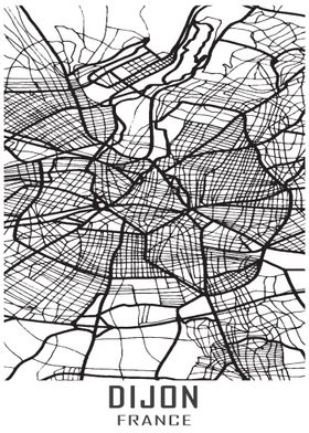 Dijon France City Map