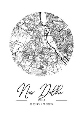 New Delhi City Map