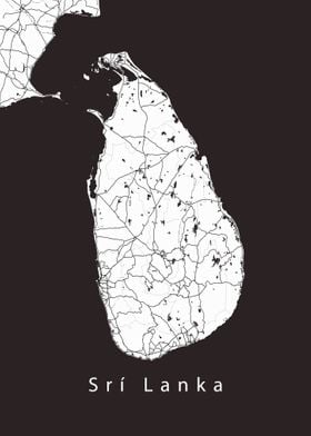 Sri Lanka Island Map