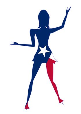 Texan Dancing Girl 