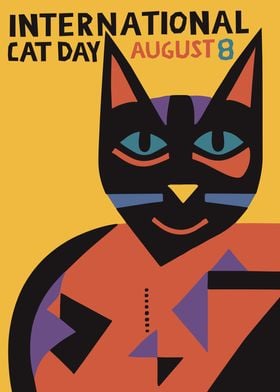 Cat Day Poster August 8