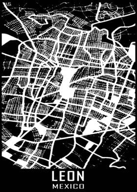 Leon Mexico City Map