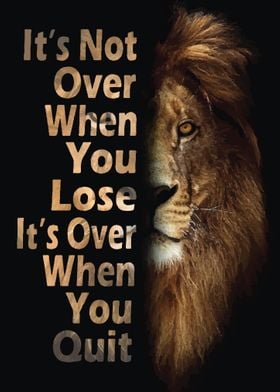 Lion Never Give Up' Poster by jaydenjtu Nature | Displate