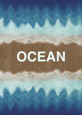 Ocean Wood 2 Text Abstract
