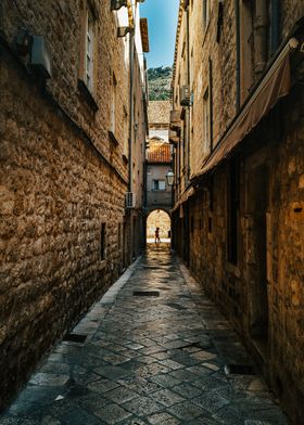 Narrow Alleys of City