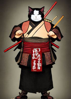 Samurai Fat Cat