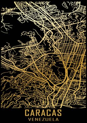 Caracas Venezuela City Map