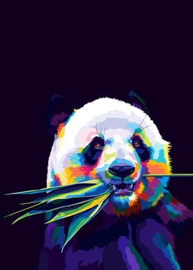 Panda Pop art style