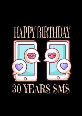 30 Years SMS Birthday