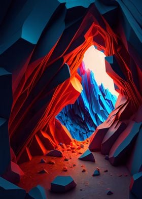 Crystal Canyon Abstract