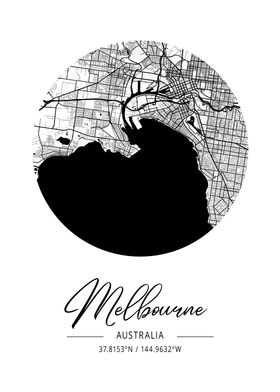 Melbourne City Map