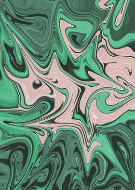 Green Marble 1 Abstract