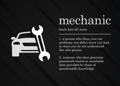 Funny Mechanic Definition