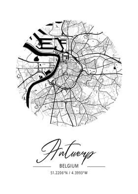 Antwerp City Map