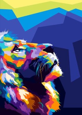 Lion Pop art