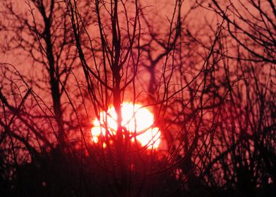 Sunrise Sunset silhouette