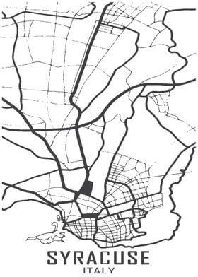 Syracuse Italy City Map