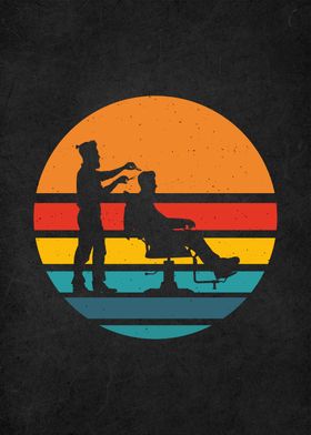 retro vintage barbershop