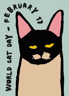 World Cat Day Poster