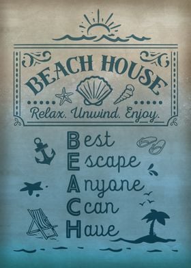 Beach House Sign