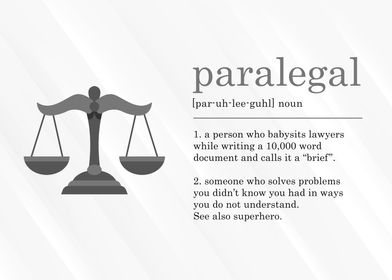 Funny Paralegal Definition