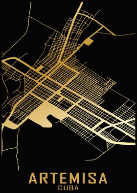 Artemisa Cuba City Map