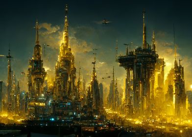 Fantasy Futurisic City