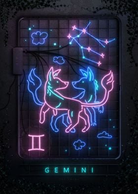 Neon Sign Gemini
