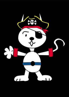 Pirate Cat character carto