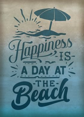 Happiness is day at beach