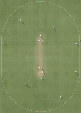 Cricket Field Illustration