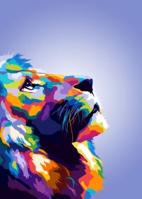 Lion Pop art