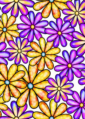 Doodle Floral Pattern 07