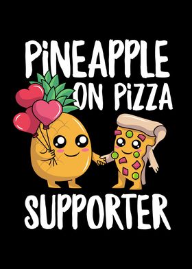 Funny Pineapple on Pizza